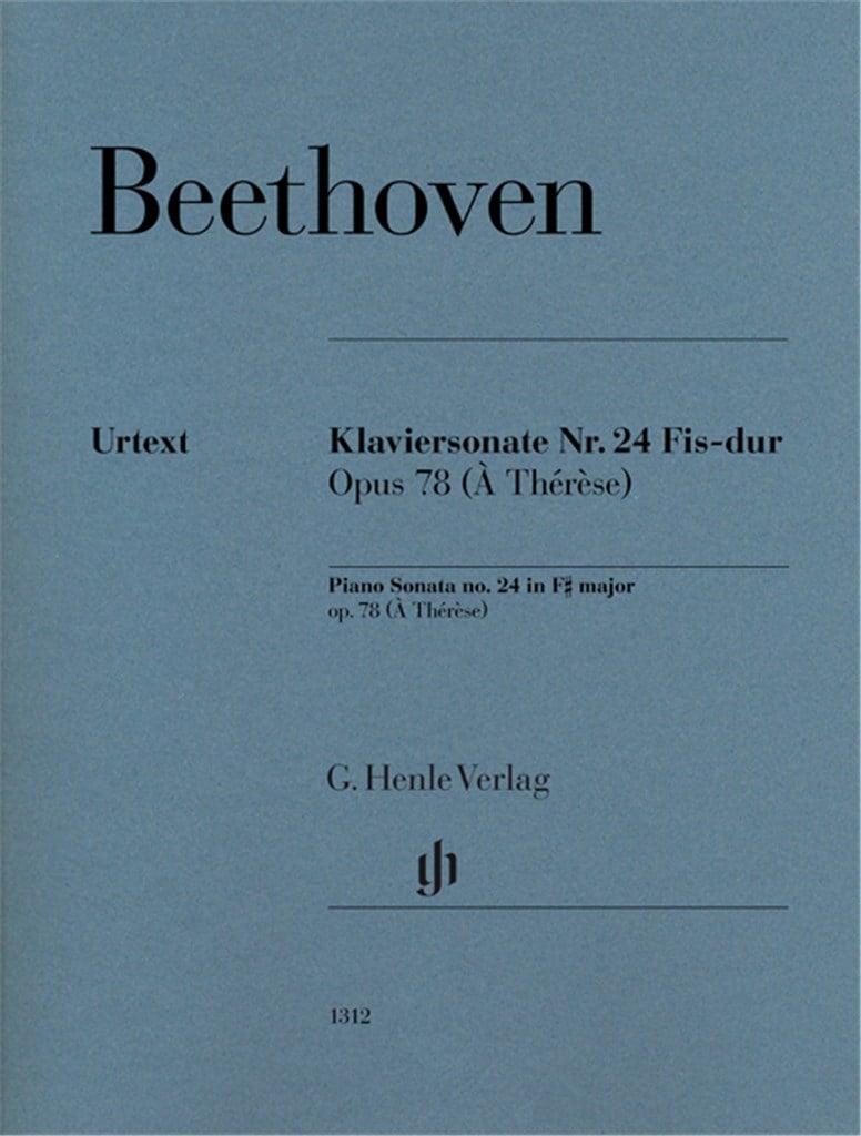 Piano Sonata no. 24 in F sharp major op. 78